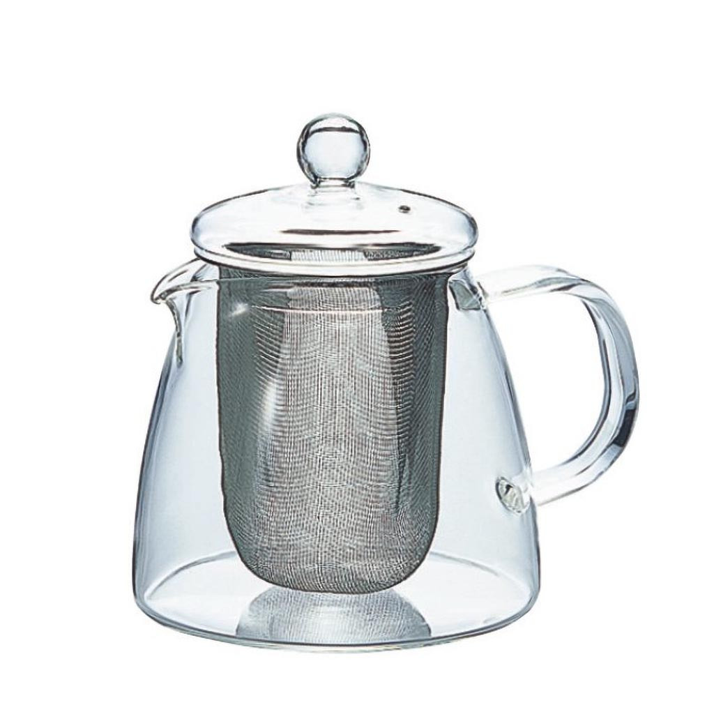 Konvička Hario Leaf Tea Pot Pure s nerezovým sítkem na 360 ml, celkový pohled
