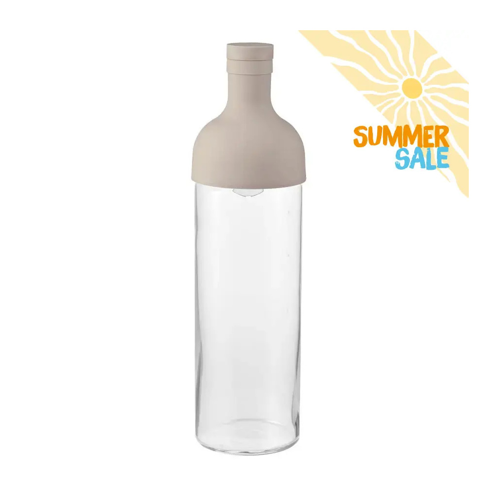 Láhev Hario Filter in Bottle 750 ml na studený čaj v odstínu Dune, celkový pohled