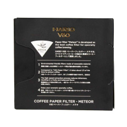 Záhyb a šev na filtru Hario V60 Meteor zblízka