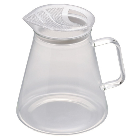Skleněná čajová konvice Hario s filtrem ve víčku o objemu 450 a 700 ml, celkový pohled