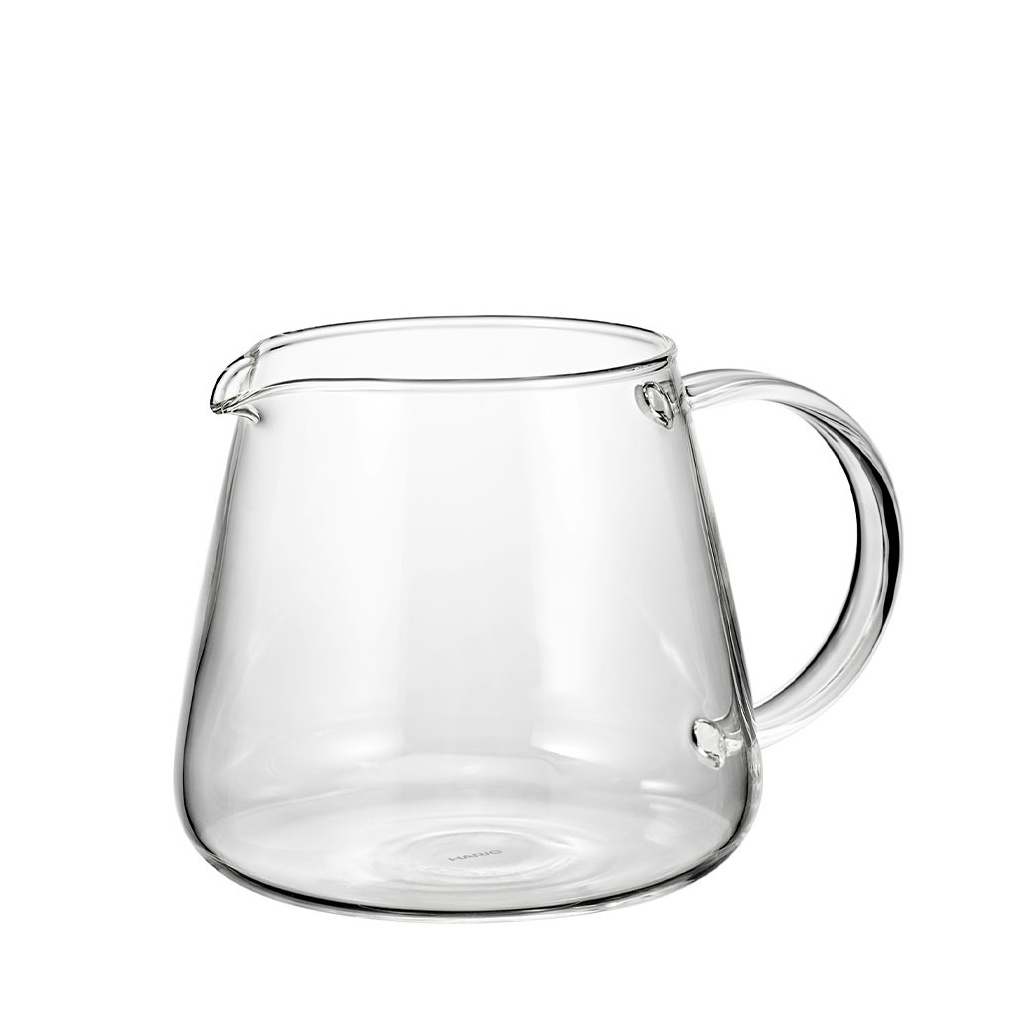 Skleněná konvička Hario V60 Barista Server, celkový pohled