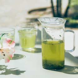 Dno skleněné konvičky Hario Tea Maker zespodu
