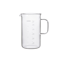 Skleněná kádinka Hario BV-600 o objemu 600 ml, celkový pohled