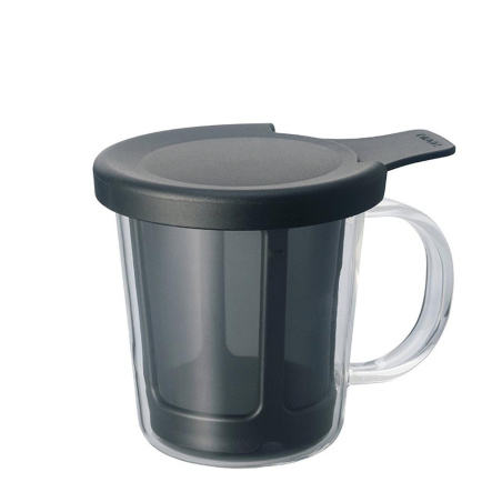 Hario One Cup Coffee Maker se skleničkou, celkový pohled