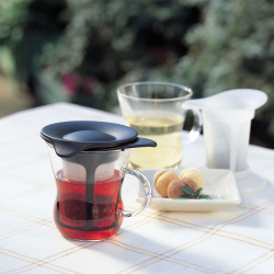 Víko konvičky One Cup Tea Maker při pohledu zblízka Víko konvičky One Cup Tea Maker při pohledu zblízka