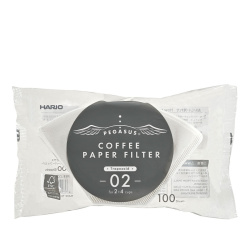 Papírové filtry Hario Pegasus 02 bílé, balení po 100 kusech