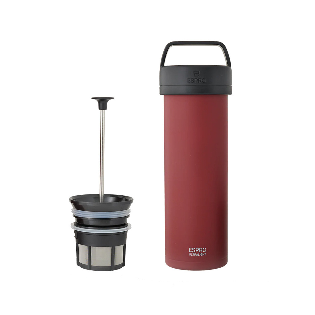 Cestovní kávový lis Espro P0 Ultralight v brusinkovém provedení Cestovní kávový lis Espro P0 Ultralight v brusinkovém provedení
