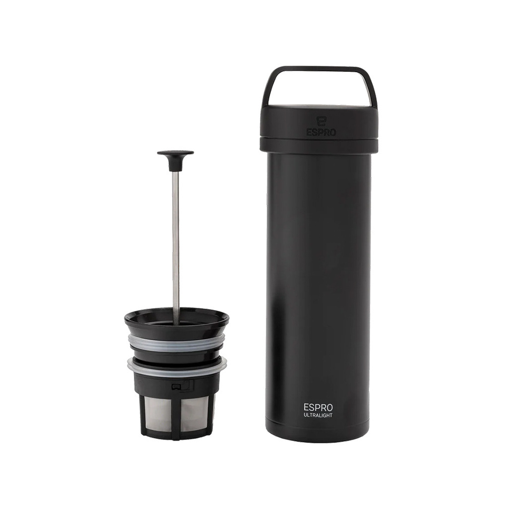 Espro P0 Ultralight v barvě meteoritová čerň, kompletní lis