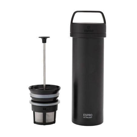 Espro P0 Ultralight v barvě meteoritová čerň, kompletní lis