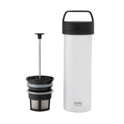 Espro P0 Ultralight v křídově bílé, cestovní kávový lis