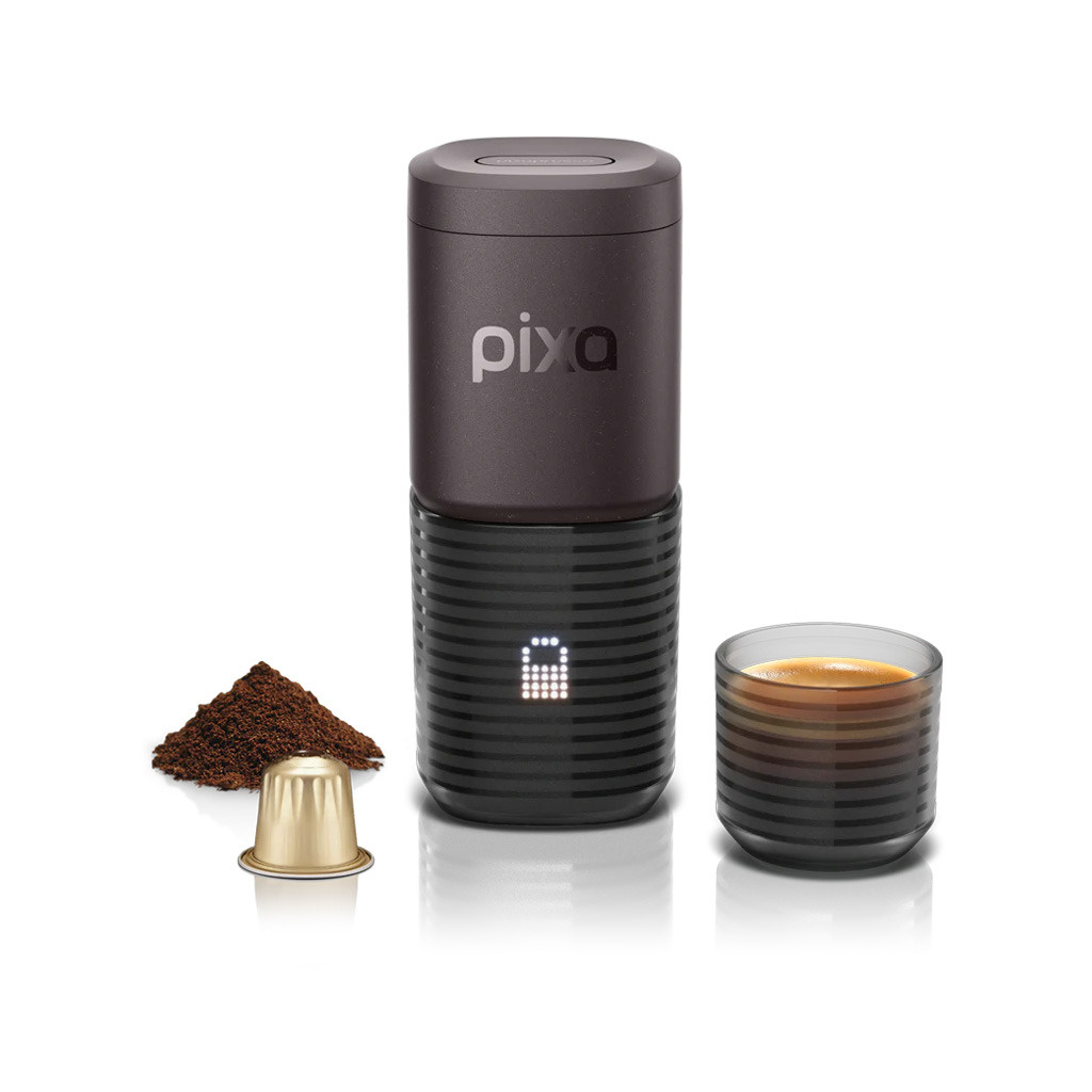 Cestovní kávovar Wacaco Pixapresso v odstínu Dark Burgundy