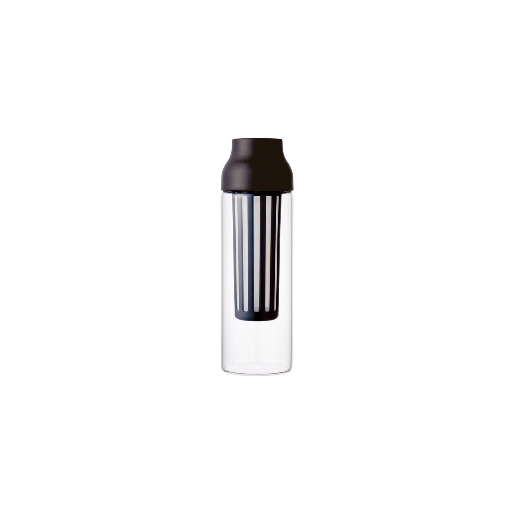 Hnědá konvice Kinto Capsule na cold brew s objemem 1 litr