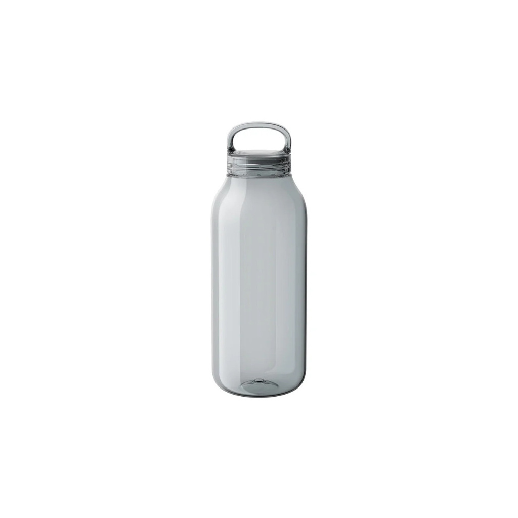 Šedá láhev na vodu Kinto Loop o objemu 500 ml zepředu