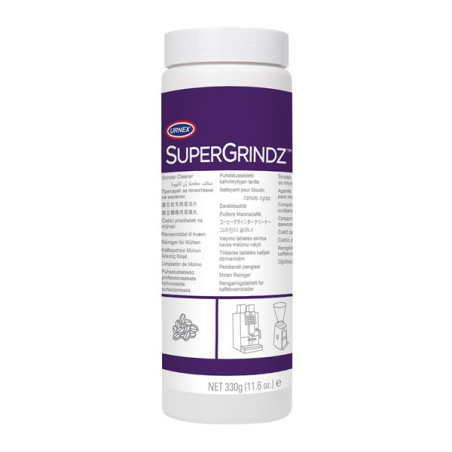 Čistič integrovaných mlýnků Urnex SuperGrindz, balení 330 g