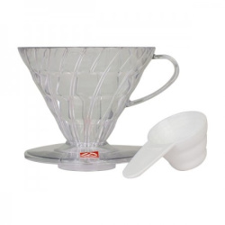 Plastový dripper Hario V60-02, čirý