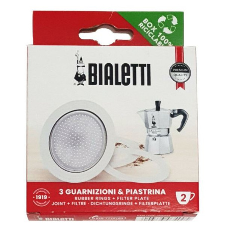 Těsnění se sítkem pro hliníkové moka konvičky Bialetti na 2 šálky