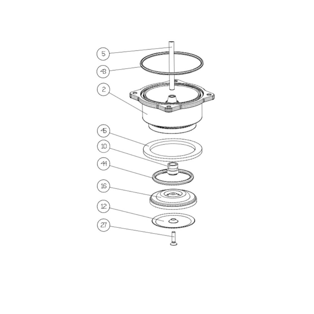 Viton těsnění La Pavoni PCL 42x4 mm, čísla 5650006 a 5660001