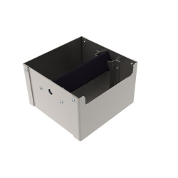 Matný nerezový odklepávač The Coffee Knock Drawer Company, 140 × 140 mm