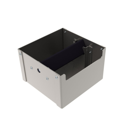 Matný nerezový odklepávač The Coffee Knock Drawer Company, 140 × 140 mm