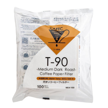 Cafec Medium Roast T-90, papírové filtry pro V60-02, 100 ks