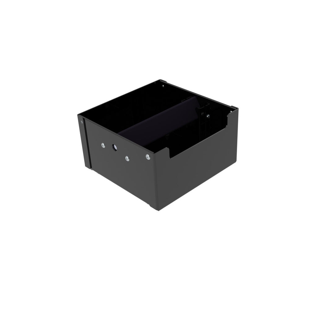 Černý odklepávač The Coffee Knock Drawer Company, 140 × 140 mm