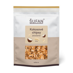 Pražené kokosové chipsy ŠUFAN, produkt tak, jak ho dostanete