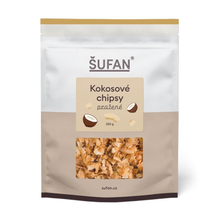 Pražené kokosové chipsy ŠUFAN, produkt tak, jak ho dostanete