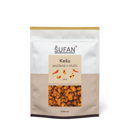 Sladce pikantní kešu ŠUFAN s chilli a panelou, balení