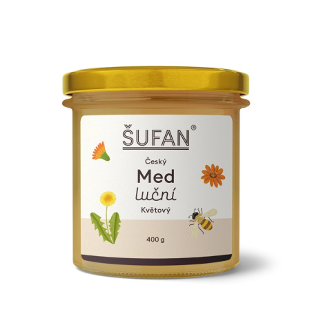 Luční květový med ŠUFAN ve sklenici, zboží v originálním obalu