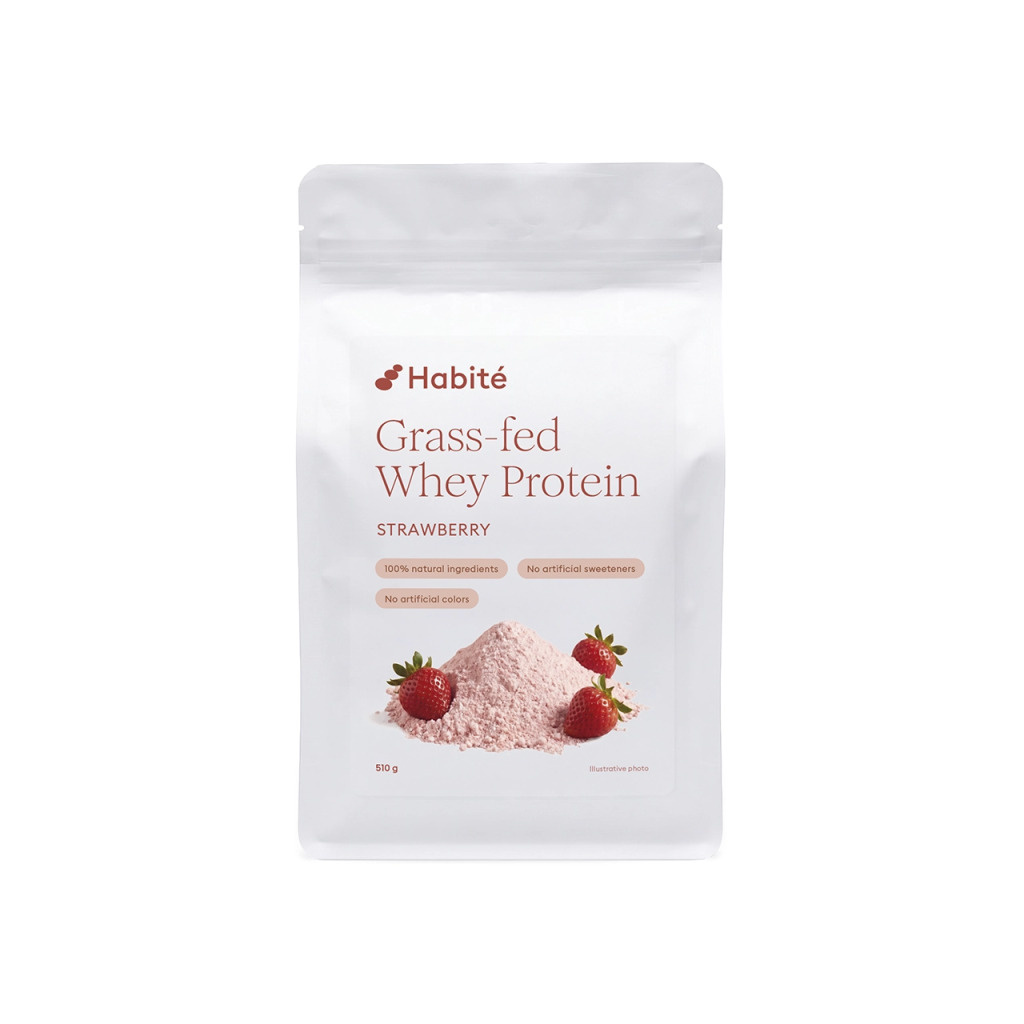 Jahodový grass-fed syrovátkový protein ŠUFAN, balení