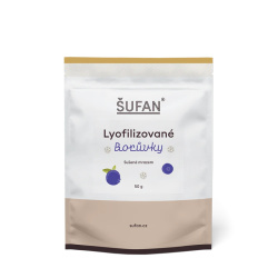 Lyofilizované lesní borůvky ŠUFAN, balení