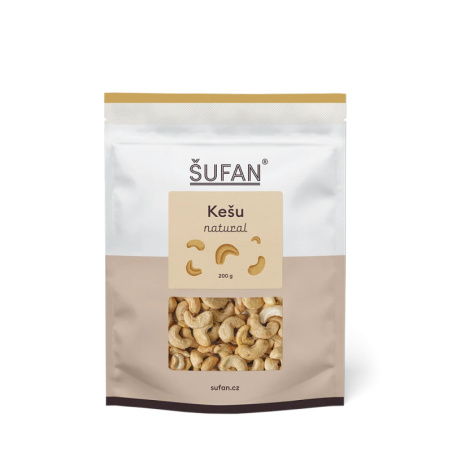 Kešu natural ŠUFAN ve velikosti W240, balení