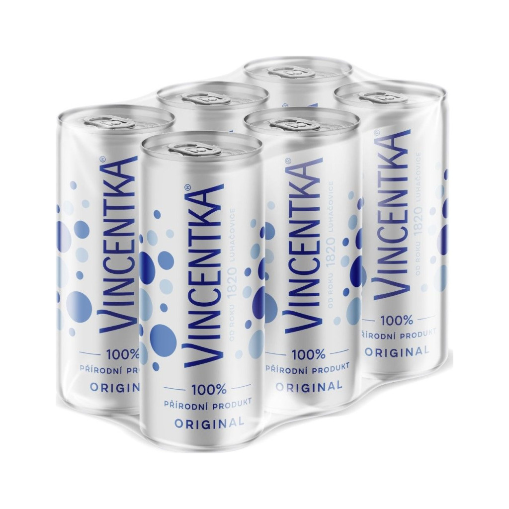 Vincentka v plechovce o objemu 250 ml, celkový pohled
