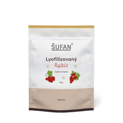 Lyofilizovaný červený rybíz ŠUFAN, balení Lyofilizovaný červený rybíz ŠUFAN, balení