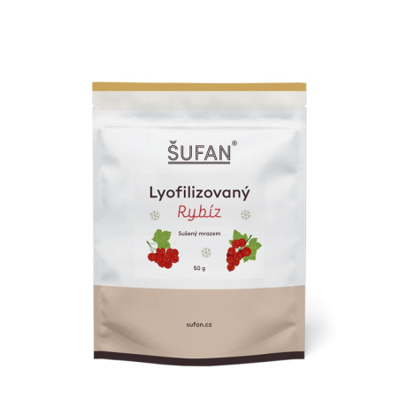 Lyofilizovaný červený rybíz ŠUFAN, balení