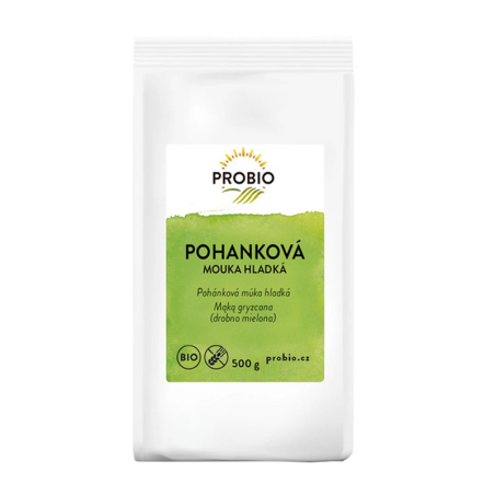 Bezlepková hladká pohanková mouka PROBIO, balení
