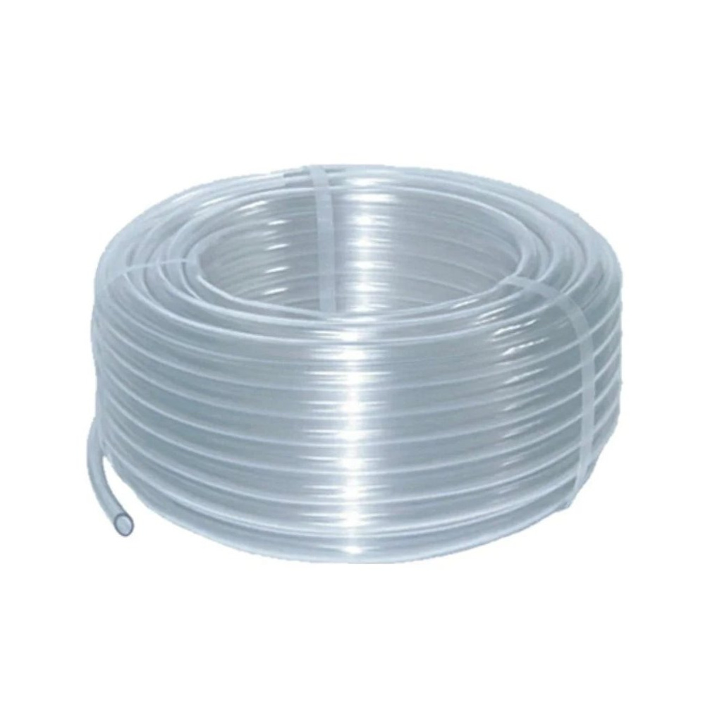 Role průhledné PVC hadice 4x6 mm sledovaná shora Role průhledné PVC hadice 4x6 mm sledovaná shora