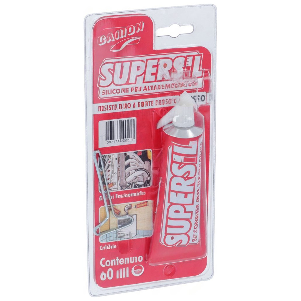 Silikonová tuba tmelu Supersil v červeném blistru