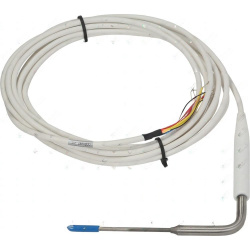 Vpichová sonda ve tvaru L, černý kabel stočený do kruhu