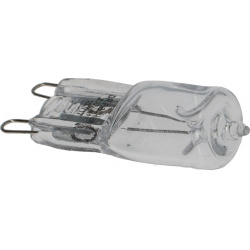 Halogenová žárovka G9 40W 230V, malá čirá žárovka se dvěma kolíky. Halogenová žárovka G9 40W 230V, malá čirá žárovka se dvěma kolíky.