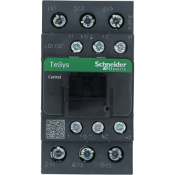 Stykač Schneider TeSys se šroubovými svorkami, popisným štítkem a QR kódem