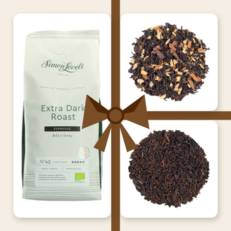 Dárkový balíček káva a čaj: BIO espresso a 2 čaje
