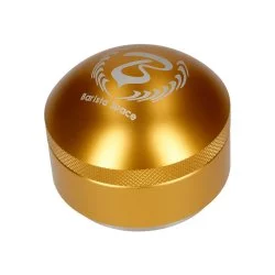 Zlaté pěchovadlo na kávu Barista Space s regulací, o průměru 58 mm, kompatibilní s kávovarem Nuova Simonelli Oscar II.