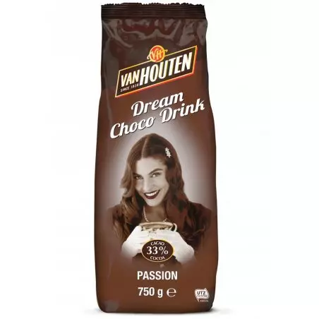 Horká čokoláda v originálním obalu Van Hauten Passion 750g