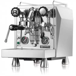 Domácí pákový kávovar Rocket Espresso Giotto Cronometro R s funkcí PID pro přesné ovládání teploty při přípravě kávy.