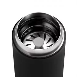 Černý termohrnek Fellow Carter Move Mug s objemem 473 ml vyrobený z nerezové oceli.