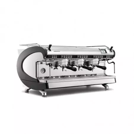 Pákový kávovar Nuova Simonelli Aurelia Wave 3GR V v elegantní černé barvě s dobou nahřátí pouhých 50 minut.
