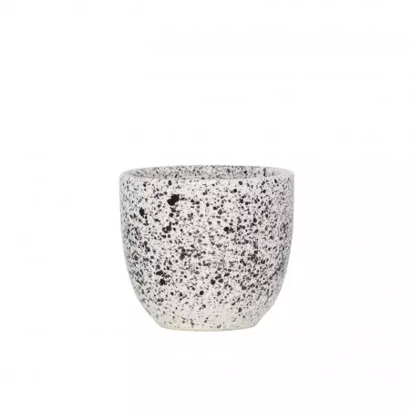Bílý porcelánový hrnek Aoomi Mess Mug 04 o objemu 80 ml.