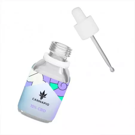 Láhev Cannapio CBD Stronger 15% - přírodní full-spectrum olej, 30 ml, ideální pro podporu celkového zdraví a pohody.