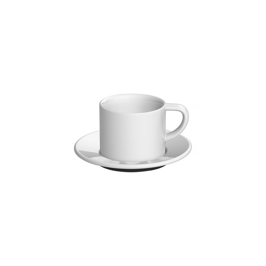Levně Loveramics Bond - 150 ml Cappuccino cup and saucer - White